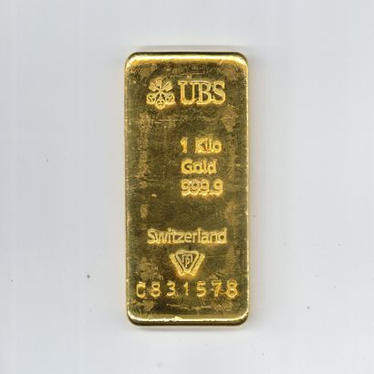 Lingot d'or UBS n° C831578, avec son bulletin...