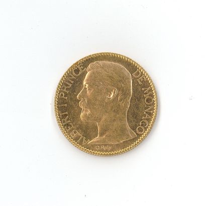1 monnaie or : 100 F Monaco Albert Ier 1...