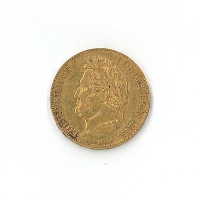 1 gold coin : 20 FF Louis-Philippe Ier 1844...
