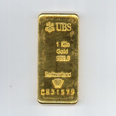 Lingot d'or UBS n° C831579, avec son bulletin...