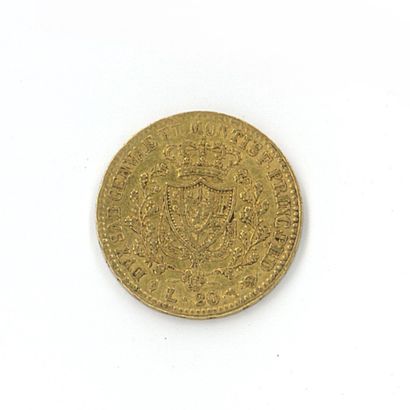 1 monnaie or : 20 Lires Charles Félix 1825...
