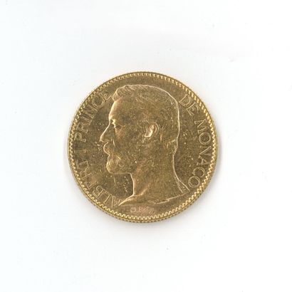 1 monnaie or : 100 F Monaco Albert Ier 1...