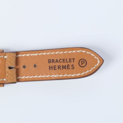 HERMES. 3 watchbands in grey leather 11.8...