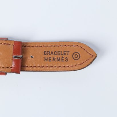 HERMES. 4 watch straps 
- in braided black...