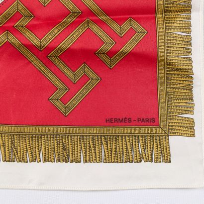HERMES. Small silk square Gavroche 43 cm...