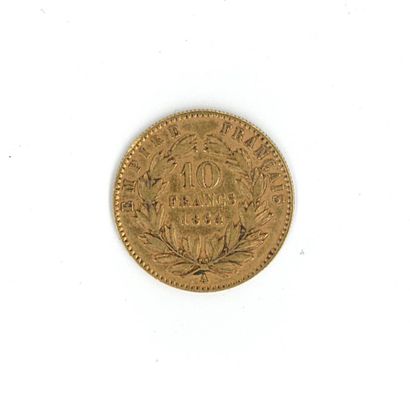1 gold coin: 10 FF Napoléon III tête laurée...