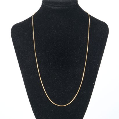 Gold cable chain. 46 cm. 5.25 g