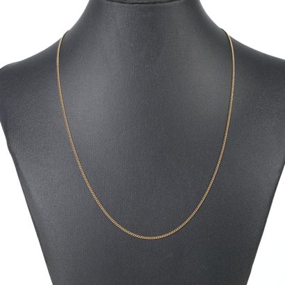Gold curb chain. 52 cm. 3,34 g