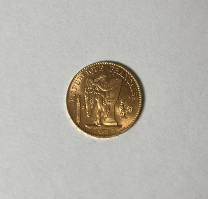 1 gold coin: 20 FF Génie 1895 A