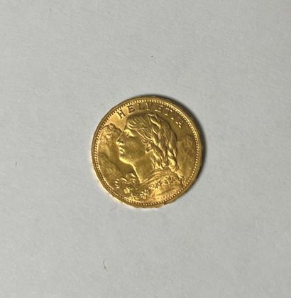 1 gold coin: 20 F Helvetica 1927