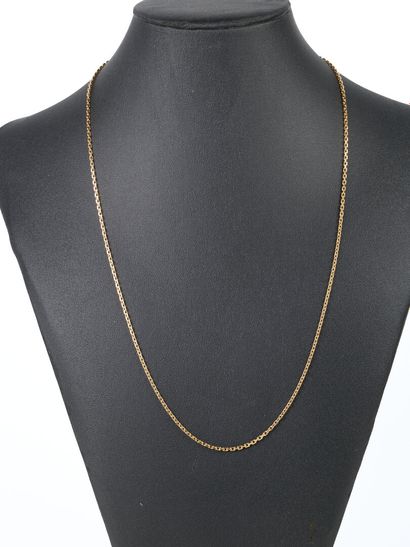 Gold forçat chain. 56 cm. 7.91 g