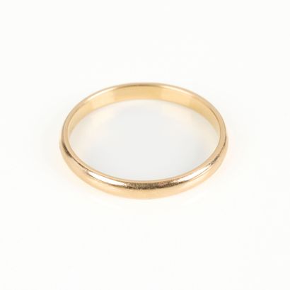Wedding band in gold (750‰). TDD 64. 3.1...