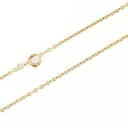 Gold oval chain. 53 cm. 6.94 g