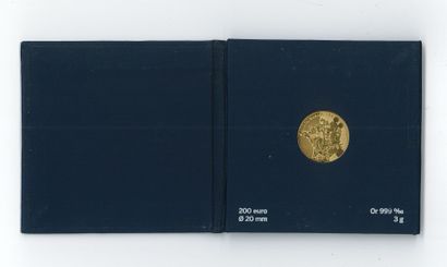 Paris mint. 200 euro 999 thousandths gold...