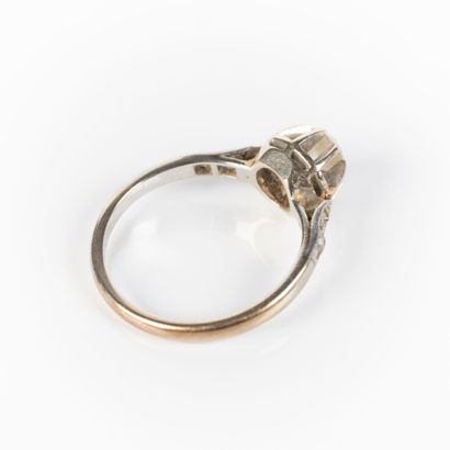 Solitaire ring in platinum or white gold...