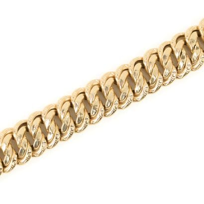 American-style gold bracelet. 19 cm. 16,45...