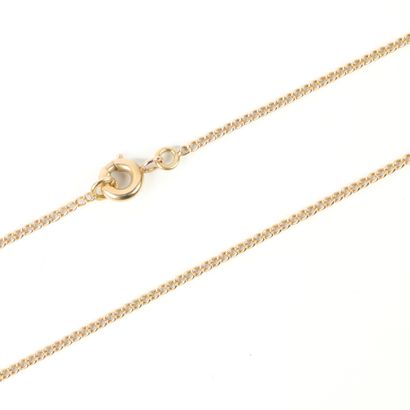 Gold curb chain. 52 cm. 3,34 g