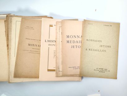 NUMISMATICS. Set of books and sales catalogs:...