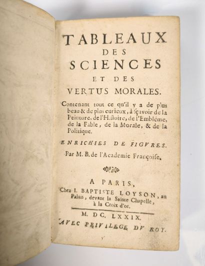 [Emblems - BAUDOIN]. Tableaux des sciences...