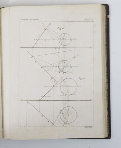 MONGE (Gaspard). Descriptive geometry. Leçons...