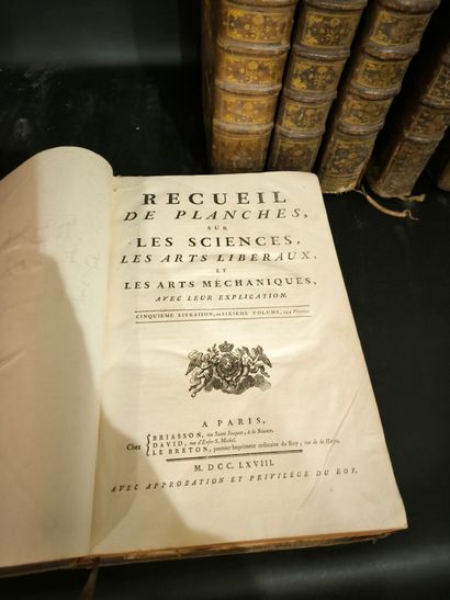 Encyclopedia. Set of 15 disparate in-folio...