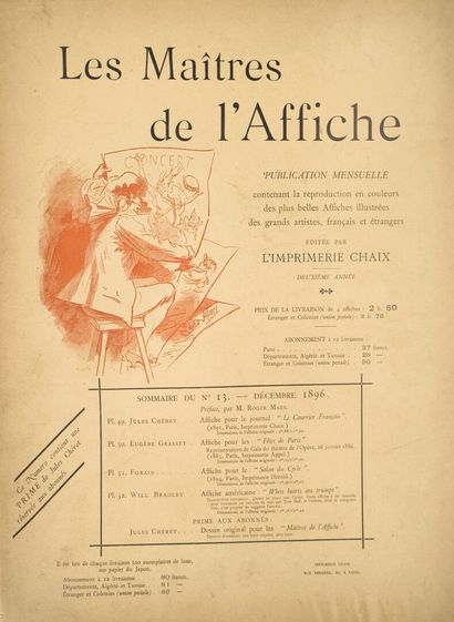 Maîtres de l'Affiche (Les). Set of 13 plates...