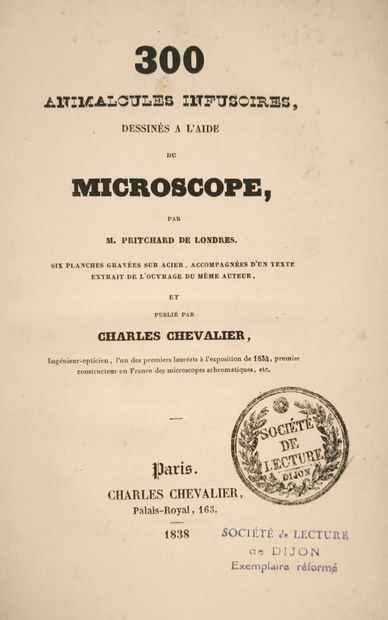 PRITCHARD. 300 infusorial animalcules, drawn...