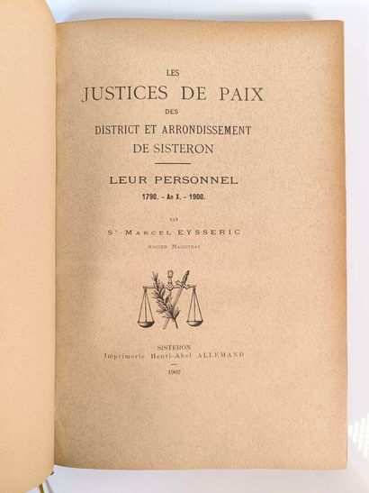 Provence - SAINT-MARCEL EYSSERIC. The Justices...