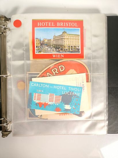 [Hotels]. Collection of 363 original hotel...