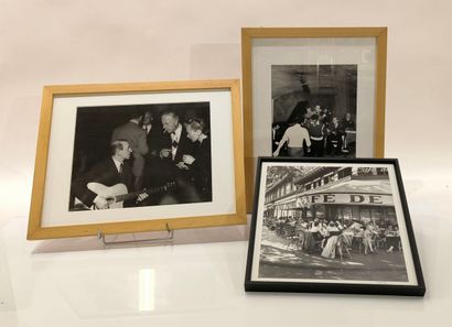DUDOGNON (Georges). Set of 2 framed photographs...