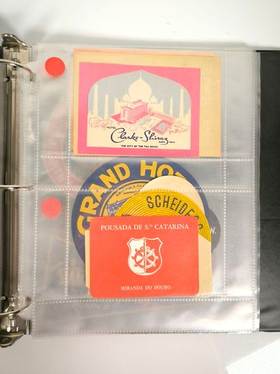 [Hotels]. Collection of 363 original hotel...