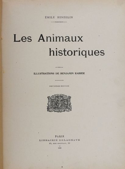 HINZELIN (Émile) & RABIER (Benjamin). Les...
