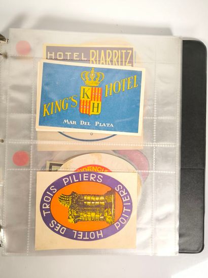 [Hotels]. Collection of 363 original hotel...