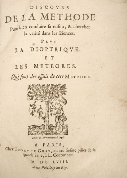 [DESCARTES (René)]. Discours de la Méthode...