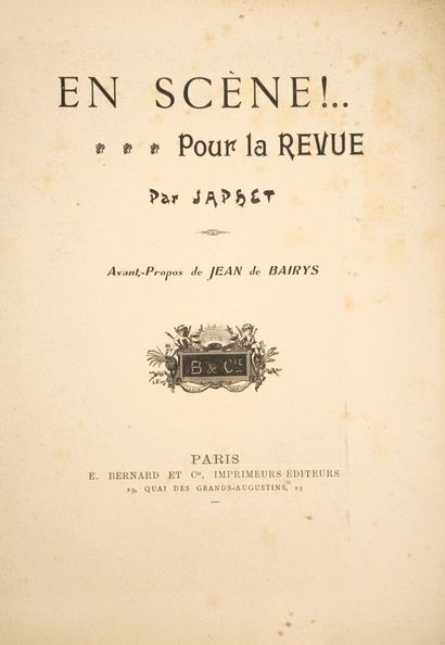 Set of 3 books: 
- JAPHET. En scène!... Pour...