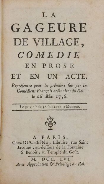 [COLOMB DE SEILLANS]. La Gageure de village,...