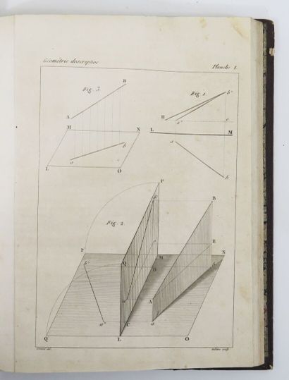 MONGE (Gaspard). Descriptive geometry. Leçons...
