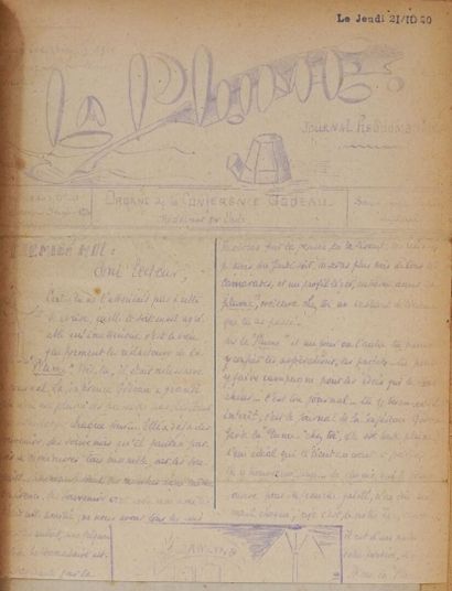 Dreux - LA PLUME, organ of the Godeau Conference....