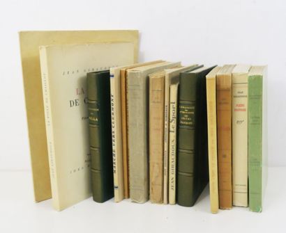 GIRAUDOUX (Jean). Set of 15 volumes: - Le...