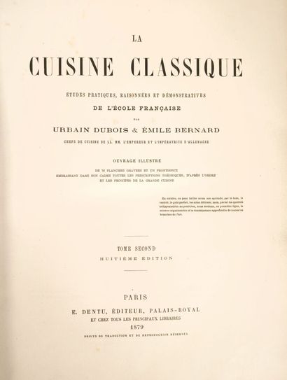 COOKING AND GASTRONOMY. Set of 2 books: 
-...