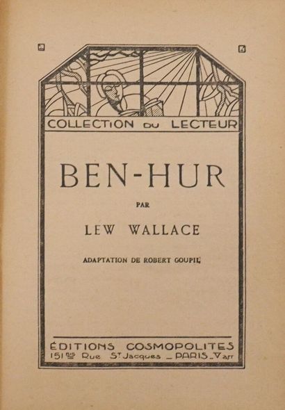 WALLACE (Lew). Ben-Hur, adapted by Robert...