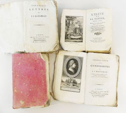 ROUSSEAU (Jean-Jacques). 4 paperback volumes...