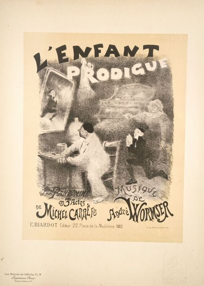 Maîtres de l'Affiche (Les). Set of 13 plates...