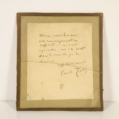 ZOLA (Émile). Autograph letter signed 