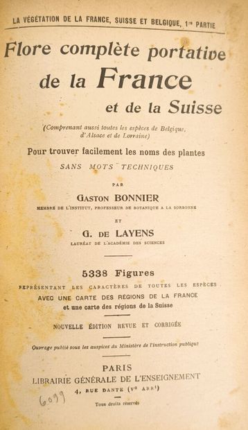 Gaston BONNIER & G de LAYENS. Flore complète...