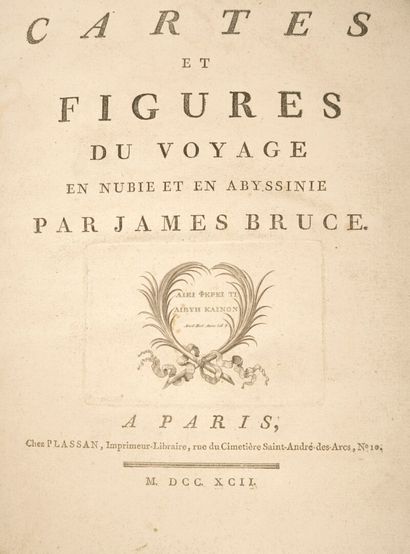 BRUCE (James). Cartes et figures du voyage...