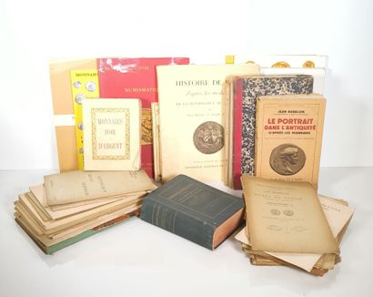 NUMISMATICS. Set of books and sales catalogs:...