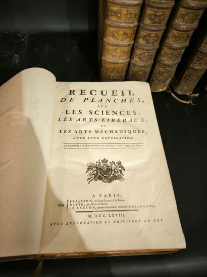 Encyclopedia. Set of 15 disparate in-folio...