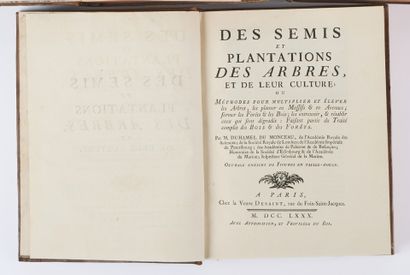 DUHAMEL du MONCEAU (Henri Louis). Des semis...