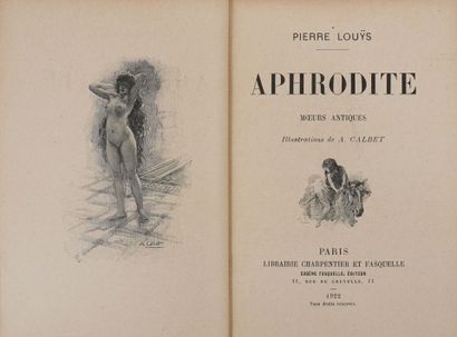 CALBET (A.) & LOUYS (Pierre). Aphrodite....